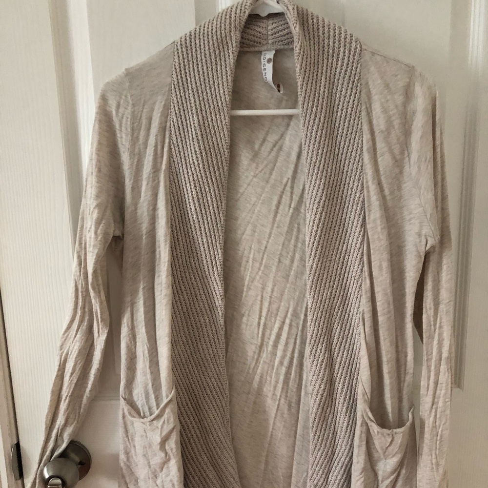 Open Shawl Collar Cardigan